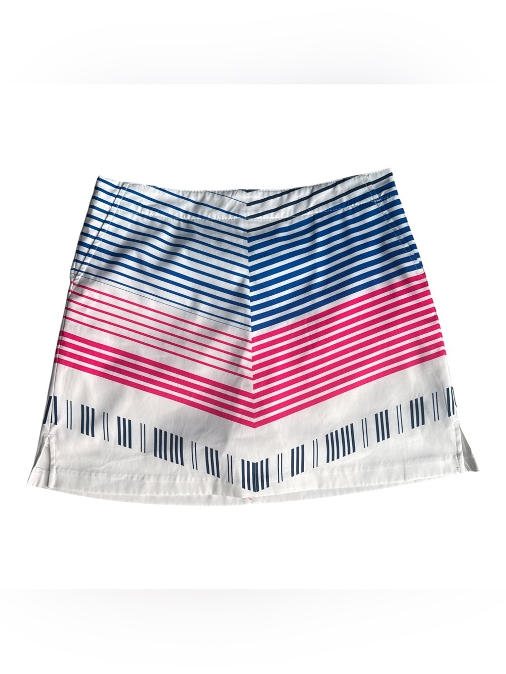 Lady Hagen Striped Chevron Golf Skort Skirt - Picture 1 of 5